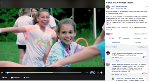 Camp TAW Facebook 